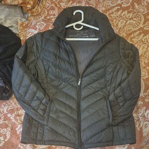 London Fog Green Puffer Jacket Insulated Winter Coat